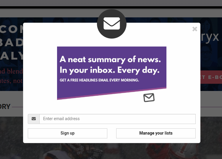 Email sign-up optimization